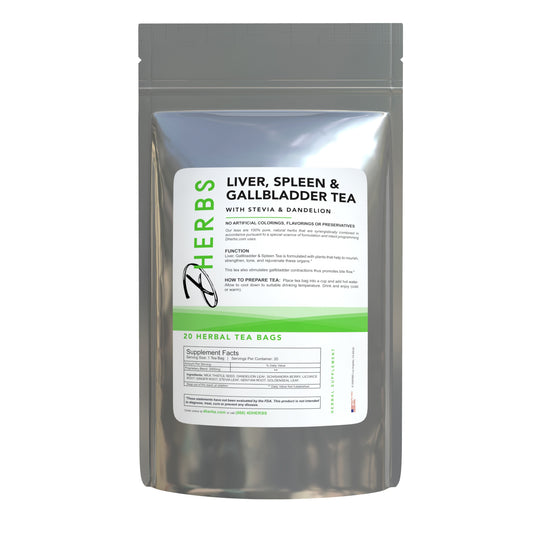 Liver, Gallbladder & Spleen Tea – Herbal Wellness Tea by Dherbs | 20 Tea Bags
